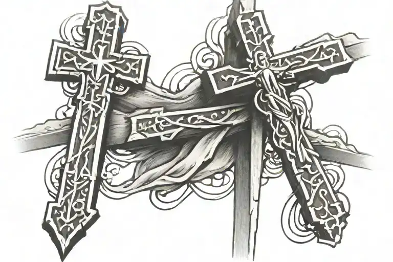 3 Crosses Jesus Cross