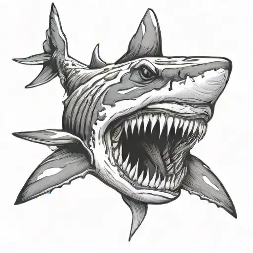 Shark Jaws Wide Open Ready