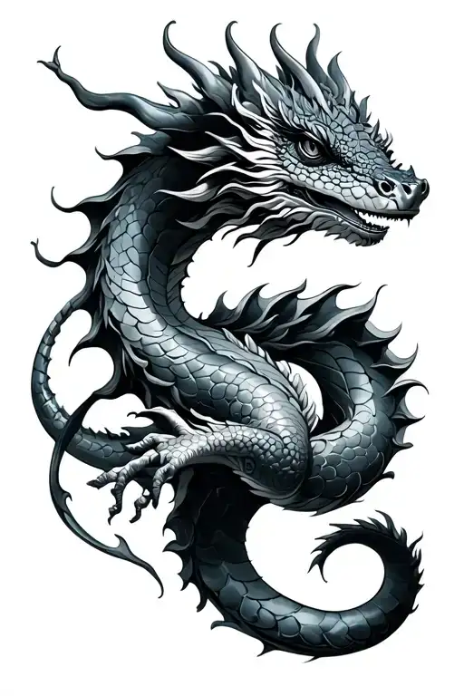 Aquarius Water Dragon Wrapped