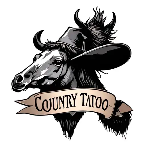 Country Tattoo Design
