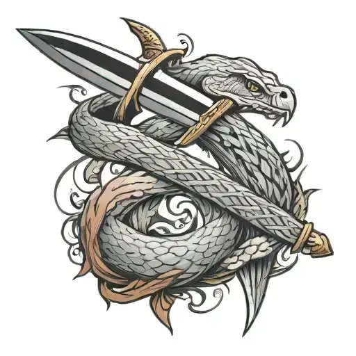 Sword With Snake