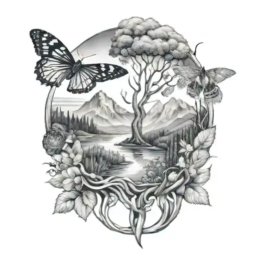 Always Connected By Nature Scene