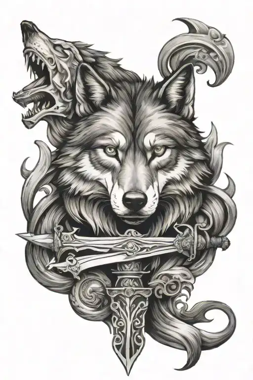 Bodies Around Wolf Sword