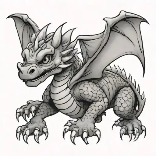 Cute Simple Dragon