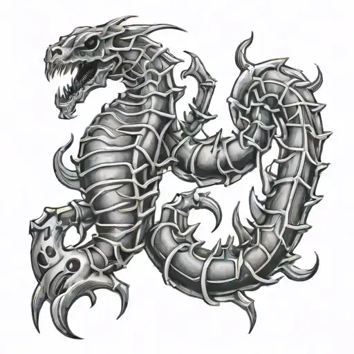 Scorpio Locked In Battle