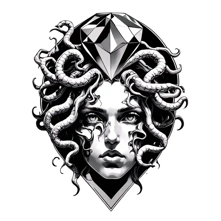 Medusa Beautiful With Large Diamond