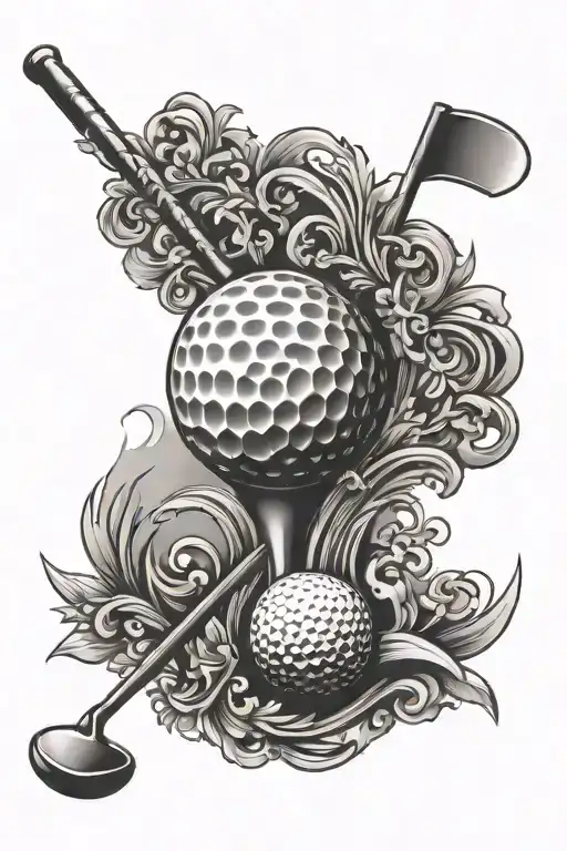 Golf Club And Ball