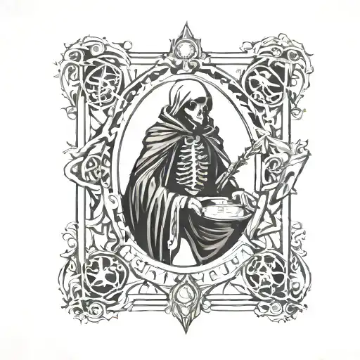 Spooky Tarot Death Tarot Card