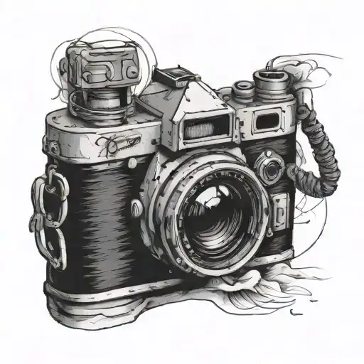 Camera Line Art