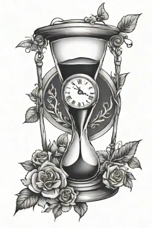 Semicolon And Hour Glass