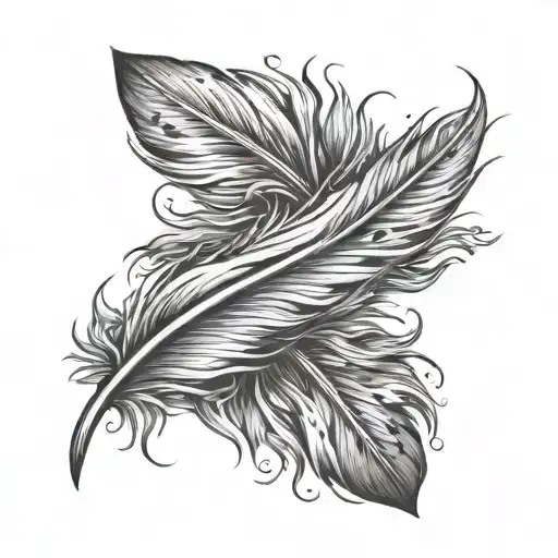 Feather With Healing Date