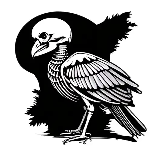 Bird Skeleton Sitting