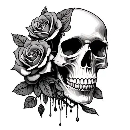 Skull And Roses