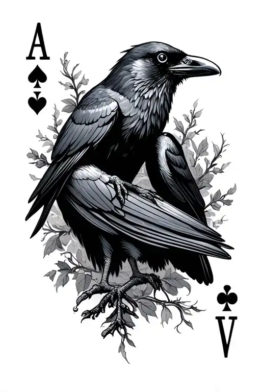 Crow Playing Cards