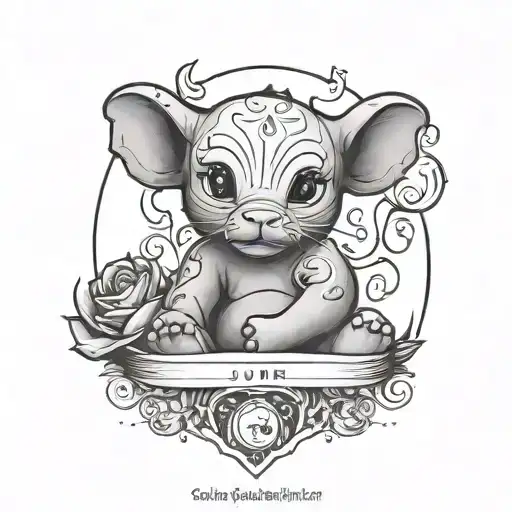 Minimalistic Tattoo Depicting Son Born In June July