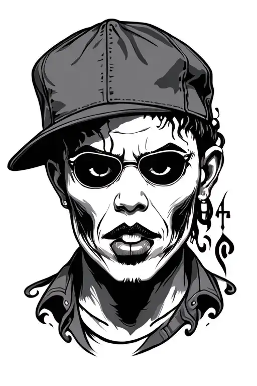 Gangsta Tattoo With Deap Meaning