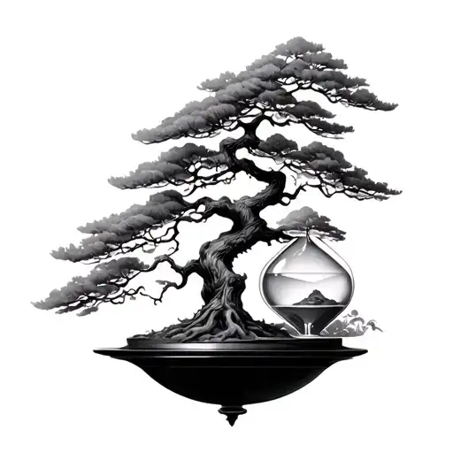 Bonsai And Hourglass