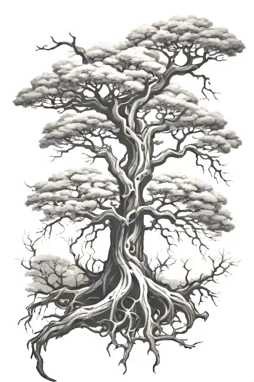 Scary Upside Down Tree Growing