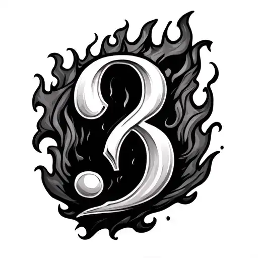 Fire And Question Mark