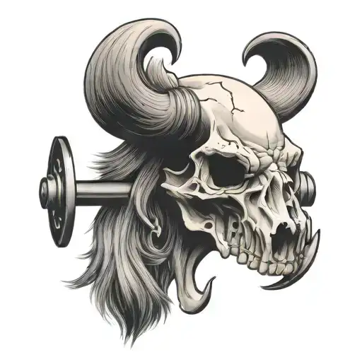 Buffalo Skull Barbell