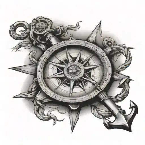 Anchor Nautical Compass
