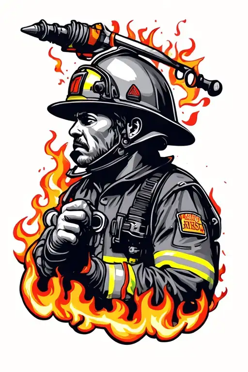 Firefighter Flame Save Or Perish