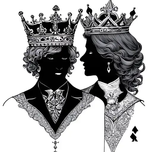 Failure King And Queen Couple Card