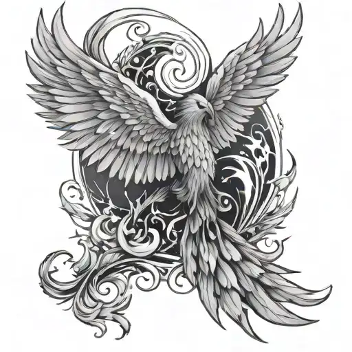 Phoenix Rising From The Ashes