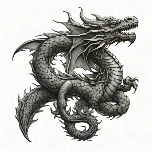 Dragon Acting As A Scale