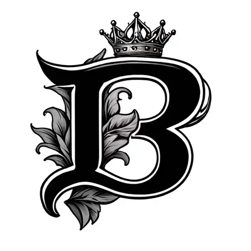 The Letter B With A Crown On It