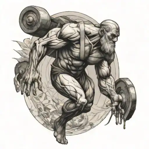 Atlas Man Walking Forward