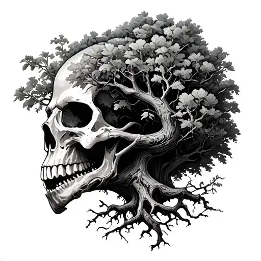 Skull Eating Tree Of Life