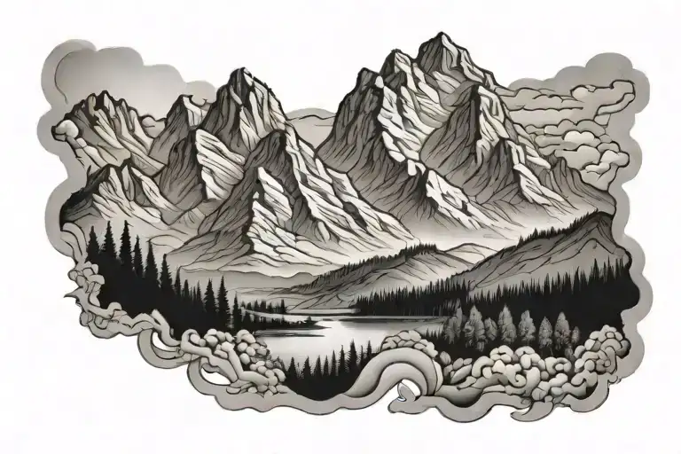 Sunrise Mountain Panorama