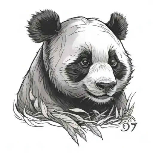 Panda With The Number 1807