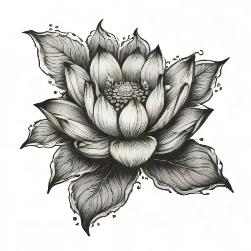 Lotus Flower Blooming In Mud