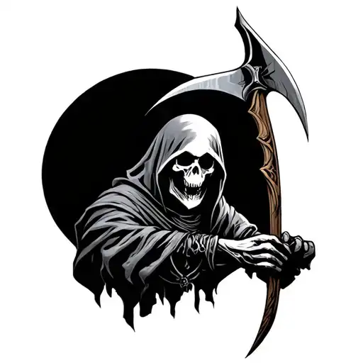 Reaper Holding A Scythe