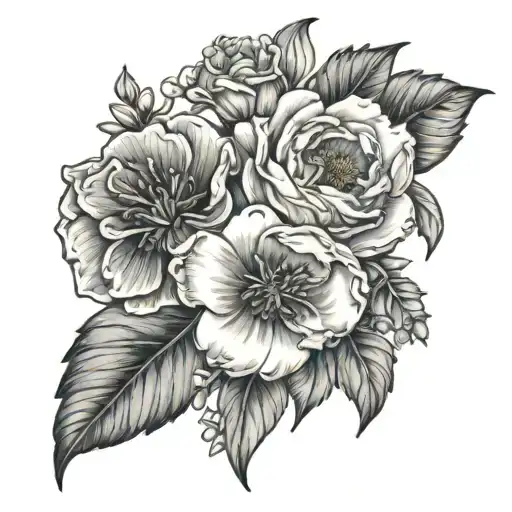 Birth Flowers Intertwined