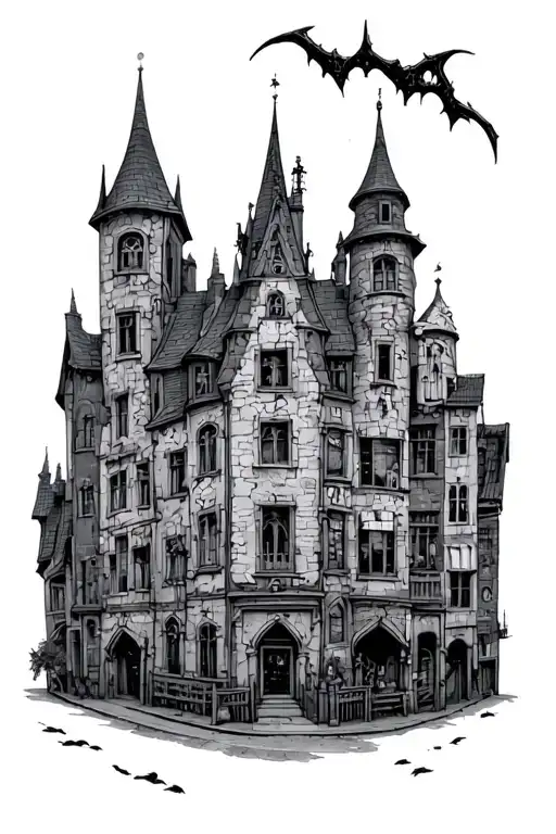 Gothic Town In Despair