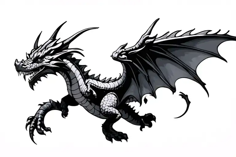 Wrist Wrap Around Tiny Dragon Flying