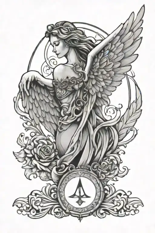 Angel Wings With Halo