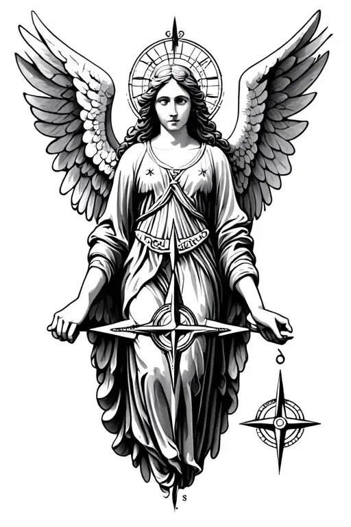 Angel And Compass Design