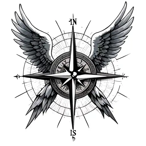 Fallen Angel And Compass