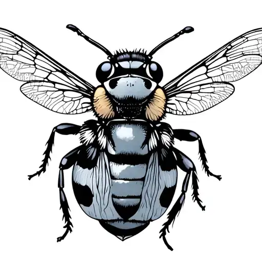 Ladybird Bee Dragonfly Perched