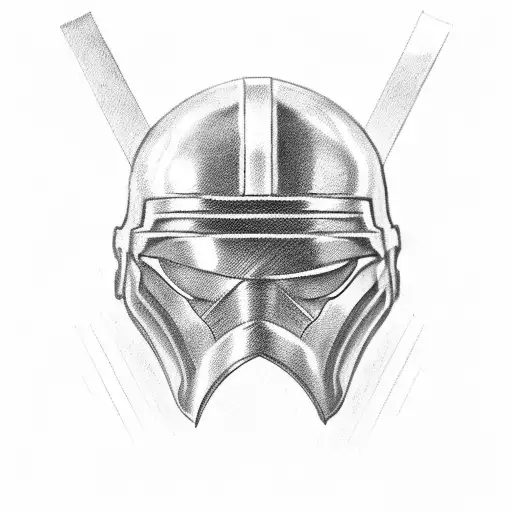 Spartan Helmet On Elbow