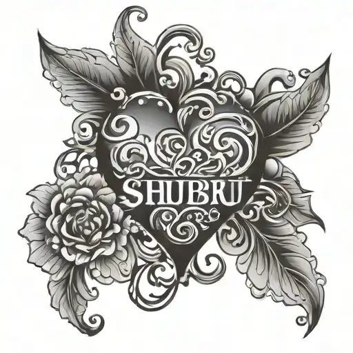 Shubhu Word With Heart