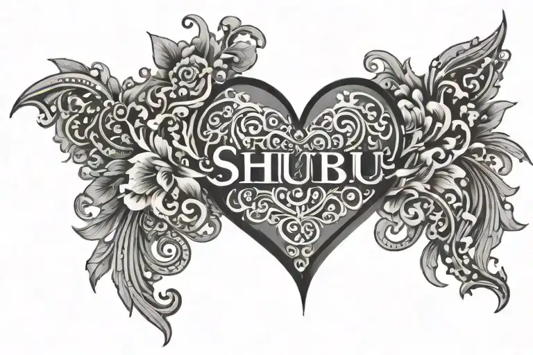 Shubhu Word With Heart