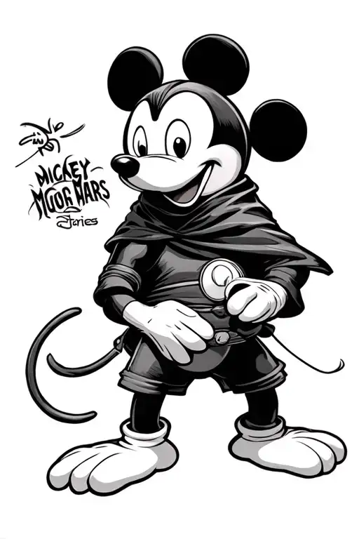 Ninja Ninja Chip And Dale Black Cloak Duck Stories Mickey Mouse Mouse Roqueers From Mars