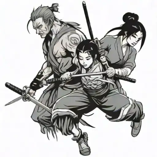 Mulan And Zoro One Piece