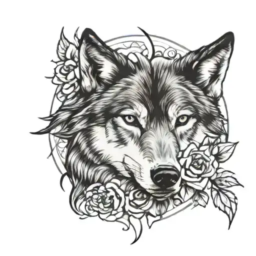 Wolf And Rose