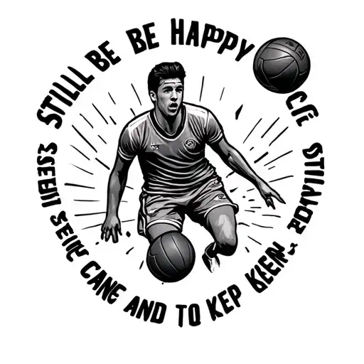 Tattoo For Handball Player It Can Be Quote About Still Be Happy And Something To Keep Going